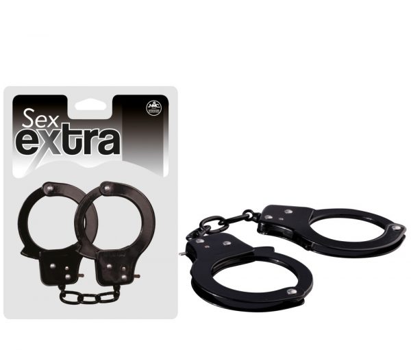 SEX EXTRA - METAL CUFFS BLACK #1 | ViPstore.hu - Erotika webáruház