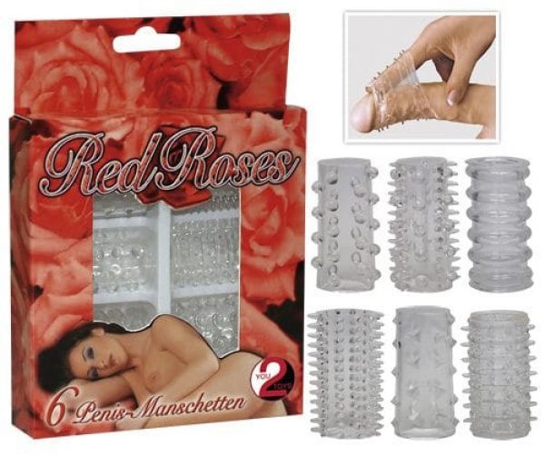 Red Roses Penis Ring Set 6 pcs #1 | ViPstore.hu - Erotika webáruház