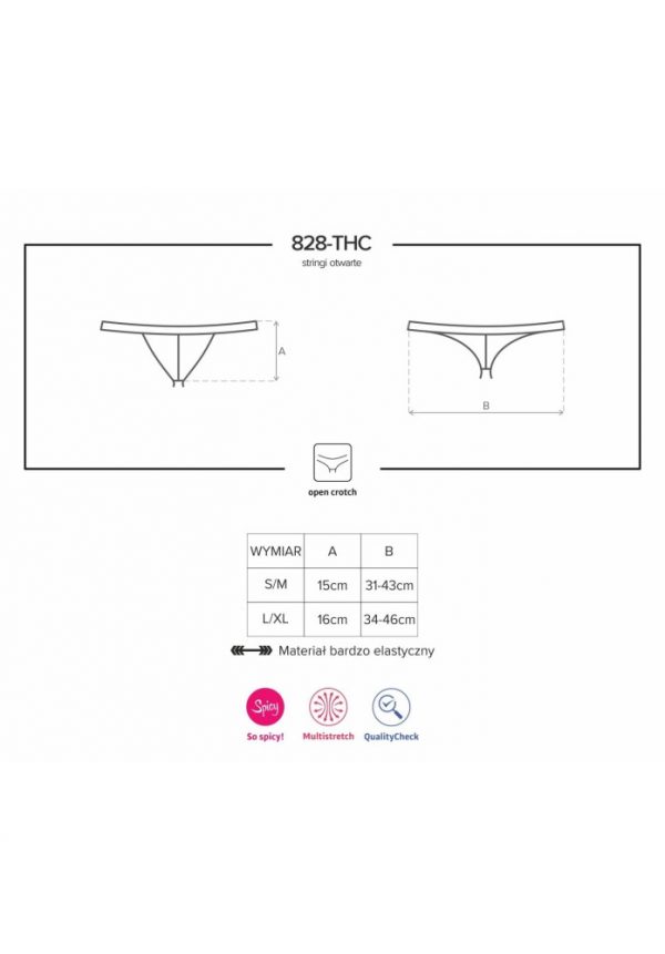 828-THC-1 crotchless thong L/XL #3 | ViPstore.hu - Erotika webáruház