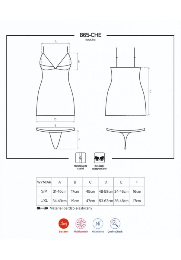 865-CHE-1 chemise & thong  S/M ViPstore.hu - Erotika Webáruház - Szexshop 5