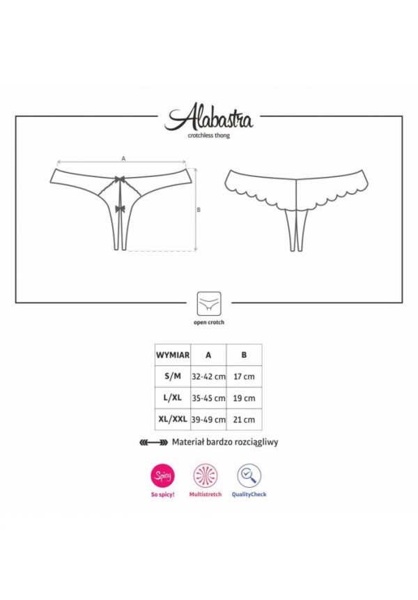 Alabastra crotchless thong L/XL #3 | ViPstore.hu - Erotika webáruház