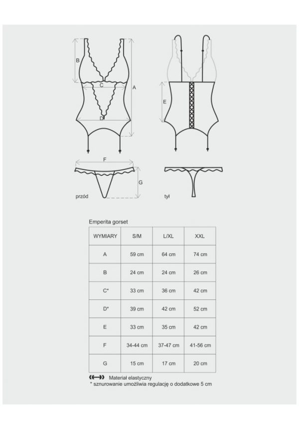 Emperita corset & thong  S/M ViPstore.hu - Erotika Webáruház - Szexshop 3
