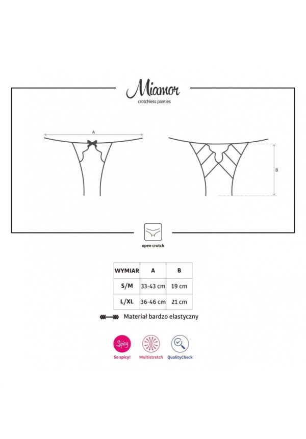 Miamor crotchless panties L/XL #3 | ViPstore.hu - Erotika webáruház