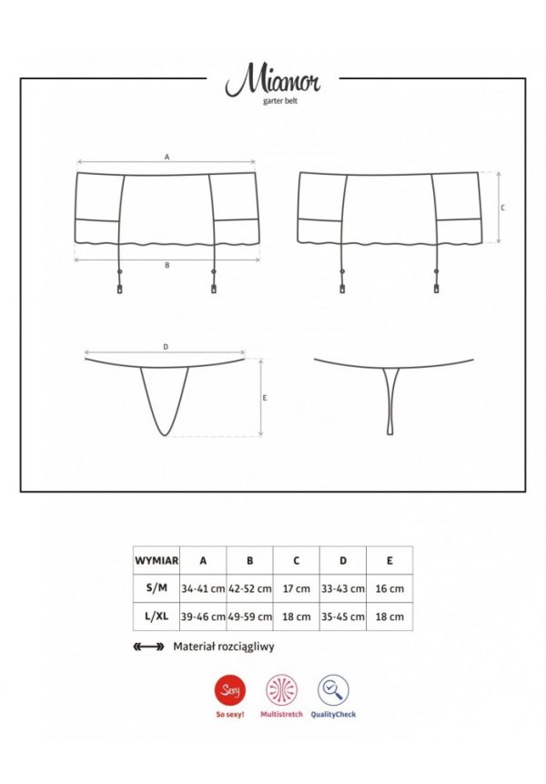 Miamor garter belt & thong  S/M ViPstore.hu - Erotika Webáruház - Szexshop 3