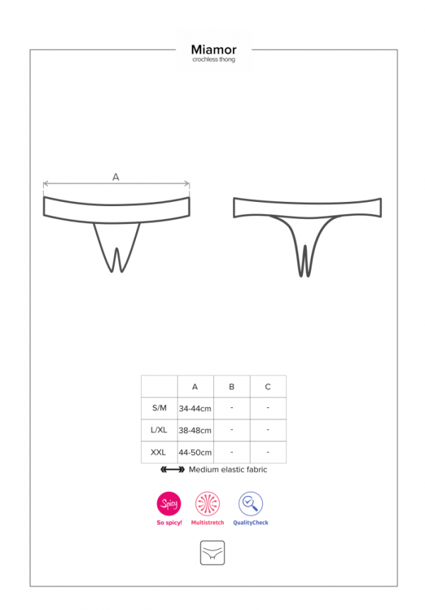 Miamor crotchless thong L/XL #3 | ViPstore.hu - Erotika webáruház