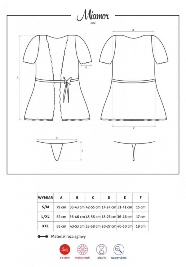 Miamor robe & thong  S/M #3 | ViPstore.hu - Erotika webáruház
