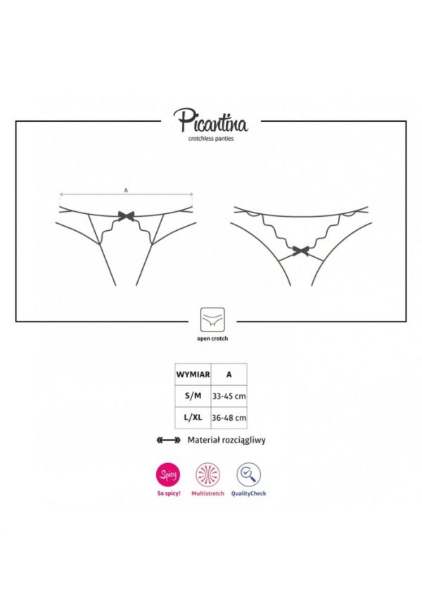 Picantina crotchless thong L/XL #3 | ViPstore.hu - Erotika webáruház
