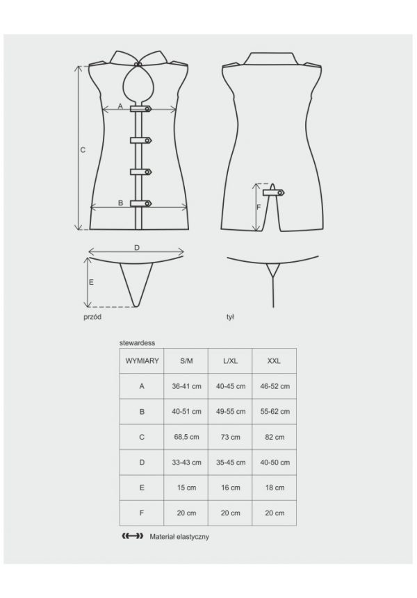 Stewardess 3 pcs costume grey  S/M ViPstore.hu - Erotika Webáruház - Szexshop 3