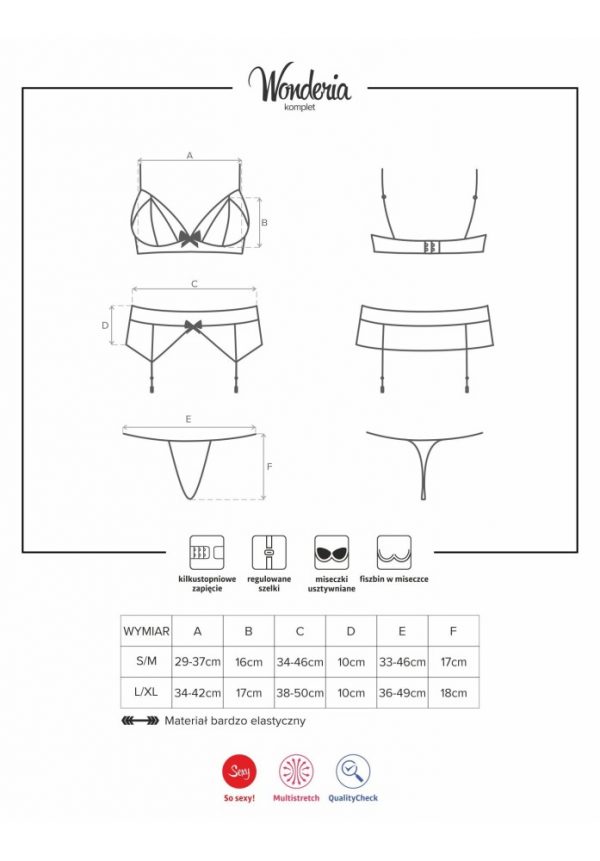 Wonderia set 3pcs black  S/M ViPstore.hu - Erotika Webáruház - Szexshop 3