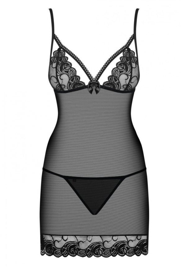 Wonderia chemise & thong black  S/M ViPstore.hu - Erotika Webáruház - Szexshop 3