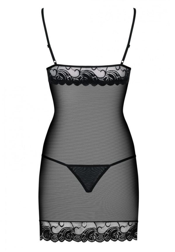 Wonderia chemise & thong black  S/M #4 | ViPstore.hu - Erotika webáruház