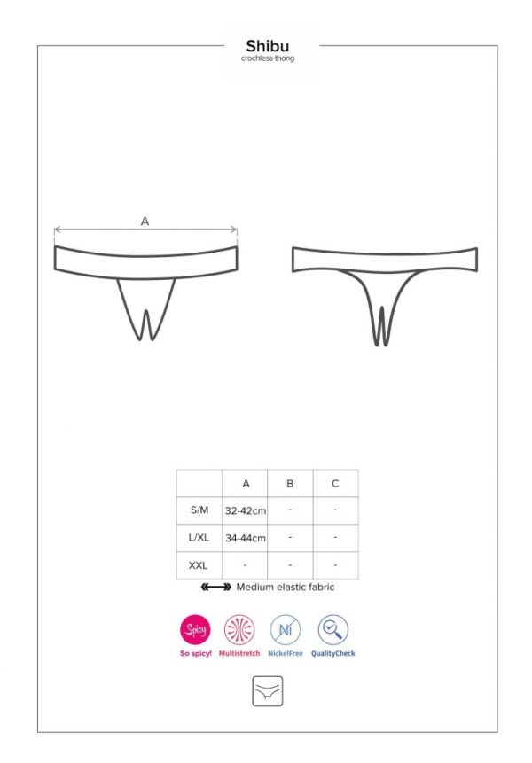 Shibu crotchless thong black L/XL ViPstore.hu - Erotika Webáruház - Szexshop 7