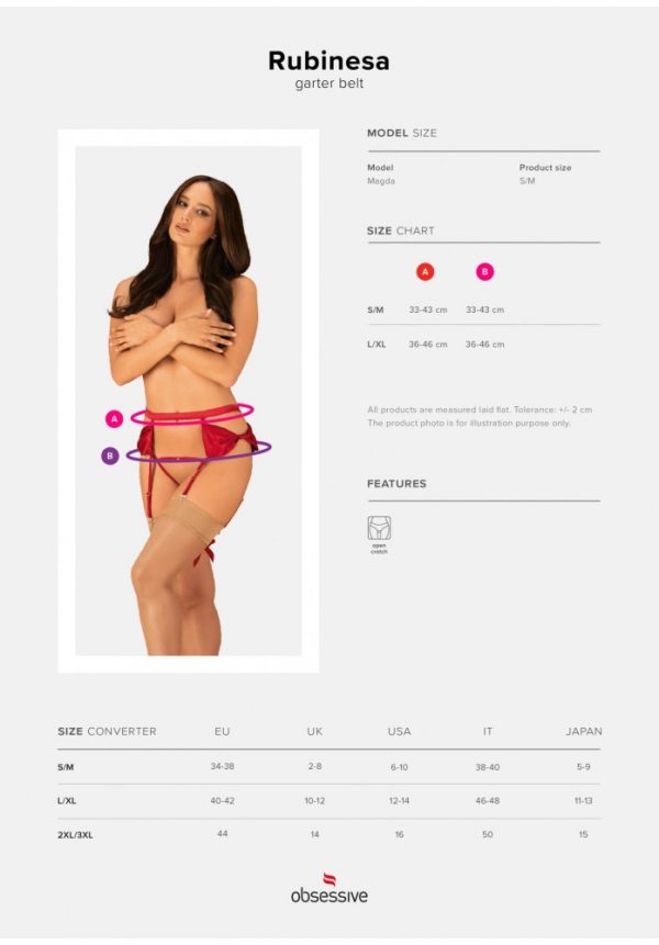 Rubinesa garter belt & crotchles thong  S/M ViPstore.hu - Erotika Webáruház - Szexshop 7