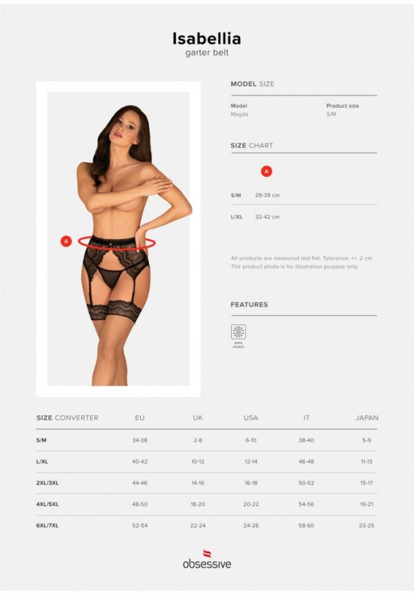 Isabellia garter belt L/XL #9 | ViPstore.hu - Erotika webáruház