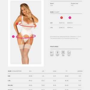 Amor Blanco underwire corset & thong white S/M