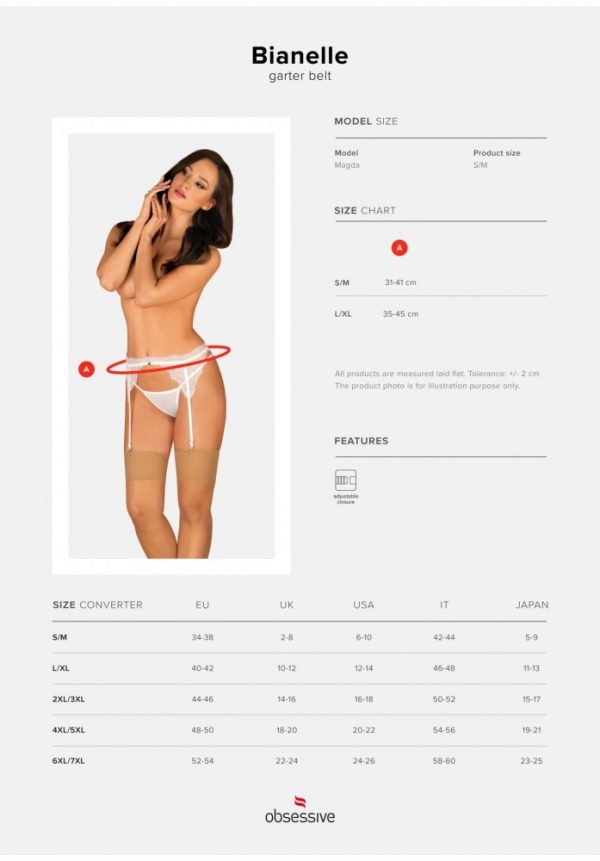 Bianelle garter belt white  S/M ViPstore.hu - Erotika Webáruház - Szexshop 7