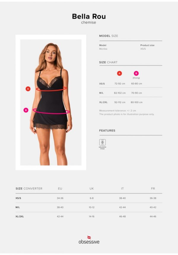 Bella Rou chemise & thong   XS/S ViPstore.hu - Erotika Webáruház - Szexshop 7