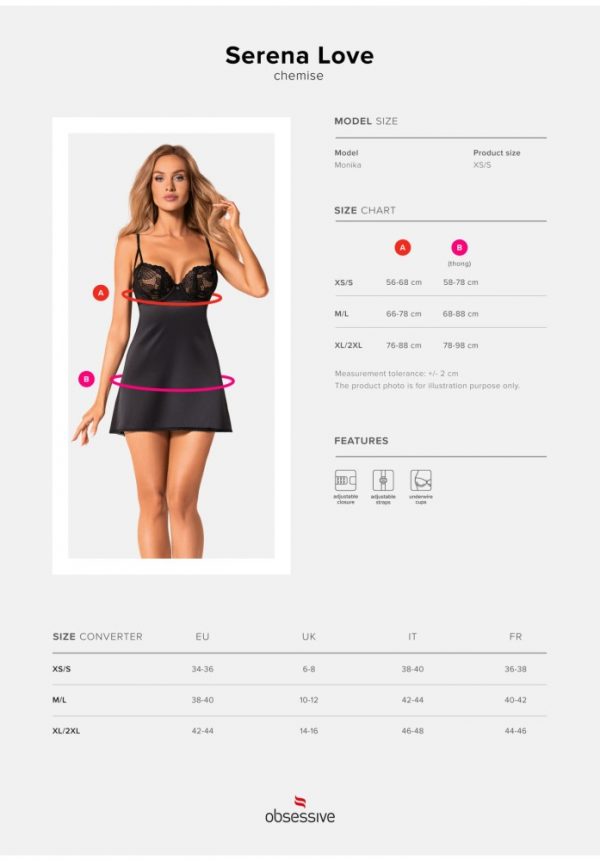 Serena Love chemise & thong   XS/S #7 | ViPstore.hu - Erotika webáruház