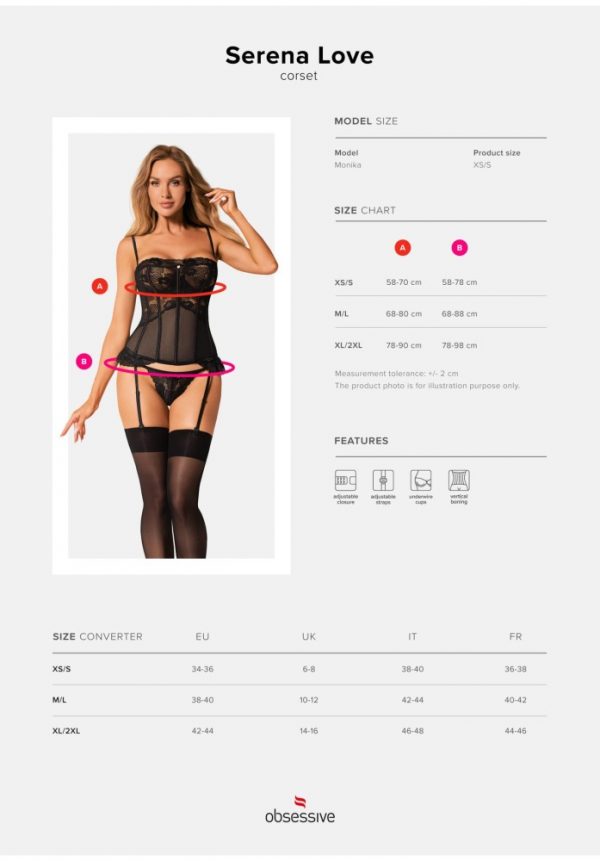 Serena Love corset & thong   XS/S ViPstore.hu - Erotika Webáruház - Szexshop 7