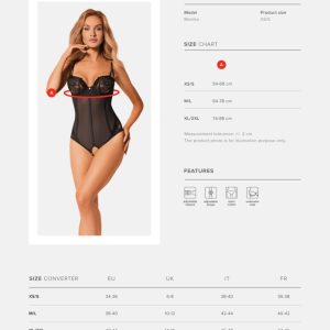 Serena Love crotchless teddy XS/S