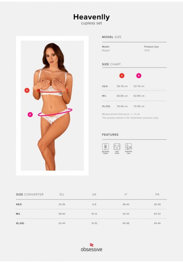 Heavenlly 2-pcs cupless set XS/S ViPstore.hu - Erotika Webáruház - Szexshop 7