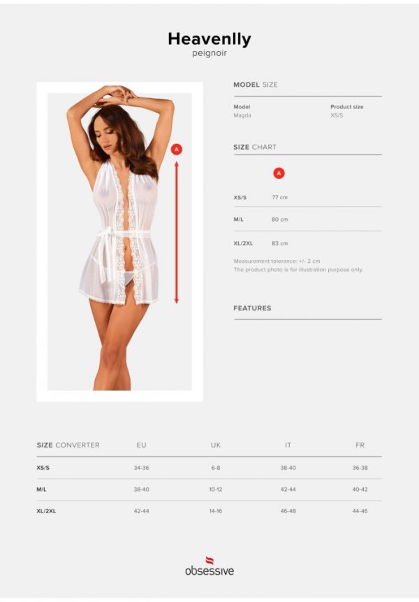 Heavenlly peignoir XS/S ViPstore.hu - Erotika Webáruház - Szexshop 7