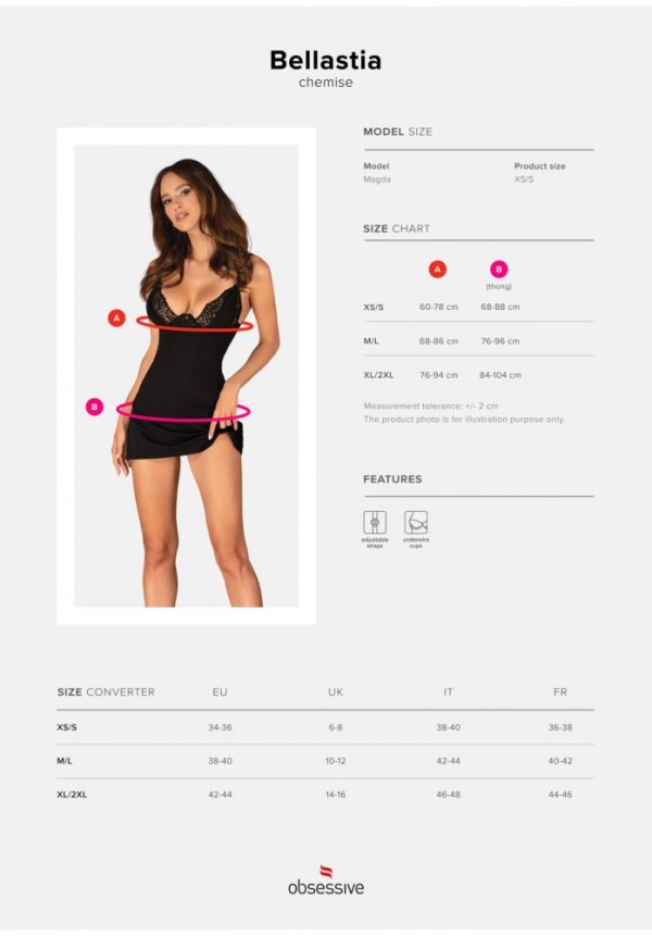Bellastia chemise & thong   XS/S #9 | ViPstore.hu - Erotika webáruház