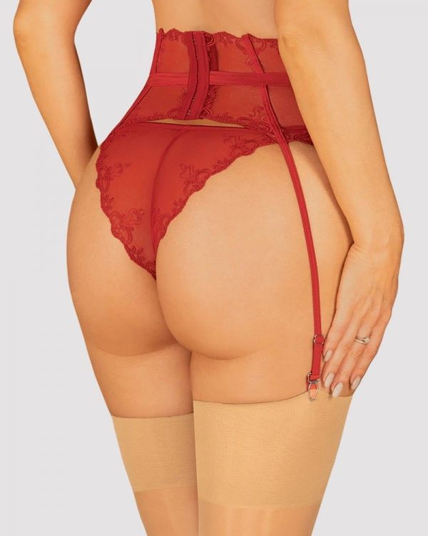 Lonesia garter belt red L/XL #2 | ViPstore.hu - Erotika webáruház