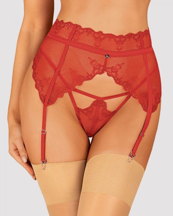 Lonesia garter belt red L/XL #1 | ViPstore.hu - Erotika webáruház