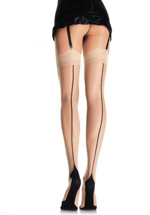 729213 LYCRA CUBAN FOOT STOCKING O/S NUDE/BLK ViPstore.hu - Erotika Webáruház - Szexshop