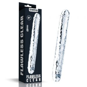 12''  Flawless Clear Double Dildo #1 | ViPstore.hu - Erotika webáruház