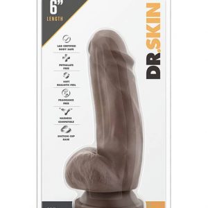 Dr. Skin Mr. Smith 7 inch Dildo Chocolate #1 | ViPstore.hu - Erotika webáruház