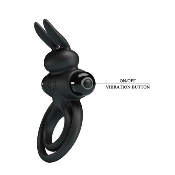 Pretty Love Vibrant Penis Ring 3 Black #5 | ViPstore.hu - Erotika webáruház