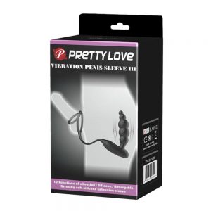 Pretty Love Vibration Penis Sleeve III Black #1 | ViPstore.hu - Erotika webáruház
