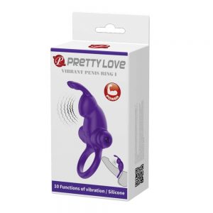 Pretty Love Vibrant Penis Sleeve 1 Purple #1 | ViPstore.hu - Erotika webáruház