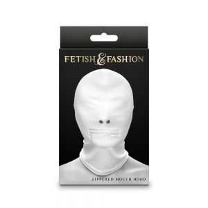 Fetish & Fashion - Zippered Mouth Hood - White - Alternate Package #1 | ViPstore.hu - Erotika webáruház