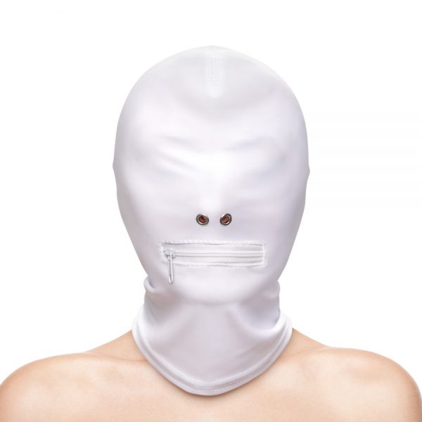 Fetish & Fashion - Zippered Mouth Hood - White - Alternate Package #2 | ViPstore.hu - Erotika webáruház