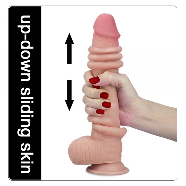 9.0'' Sliding Skin Dual Layer Dong Flesh ViPstore.hu - Erotika Webáruház - Szexshop 8