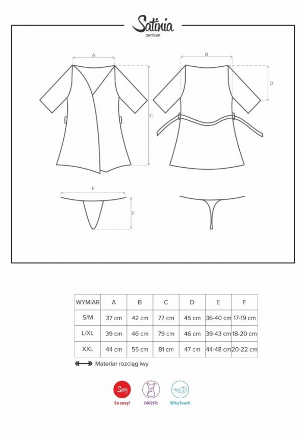 Satinia robe black L/XL ViPstore.hu - Erotika Webáruház - Szexshop 2