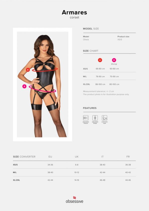 Armares corset & thong   XS/S ViPstore.hu - Erotika Webáruház - Szexshop 9