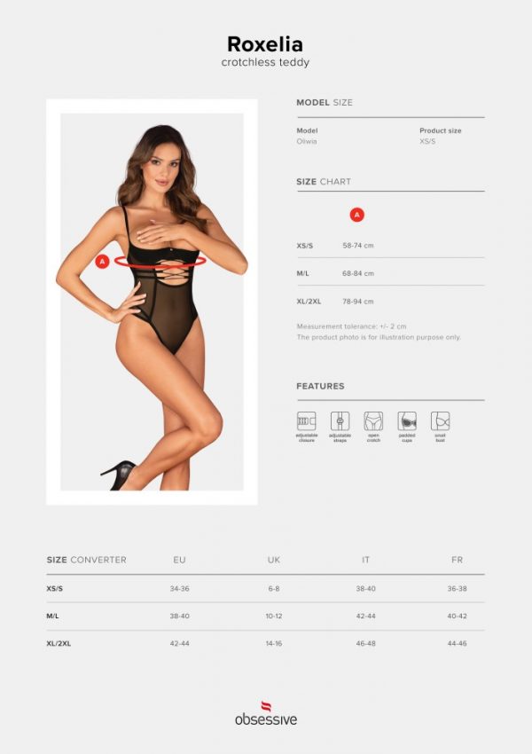 Roxelia crotchless teddy  M/L ViPstore.hu - Erotika Webáruház - Szexshop 9