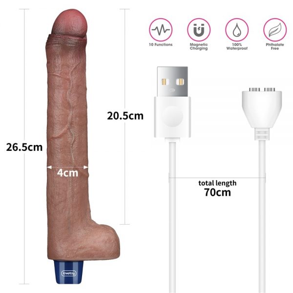 10.5" REAL SOFTEE Rechargeable Silicone Vibrating Dildo ViPstore.hu - Erotika Webáruház - Szexshop 5