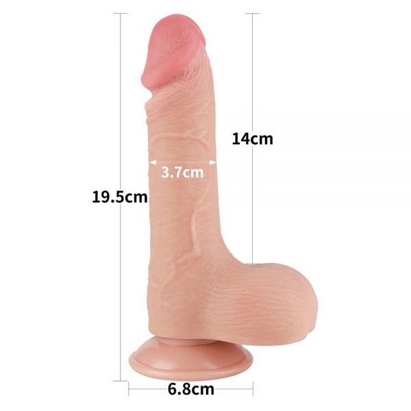 7.5'' Sliding Skin Dual Layer Dong Flesh III ViPstore.hu - Erotika Webáruház - Szexshop 3