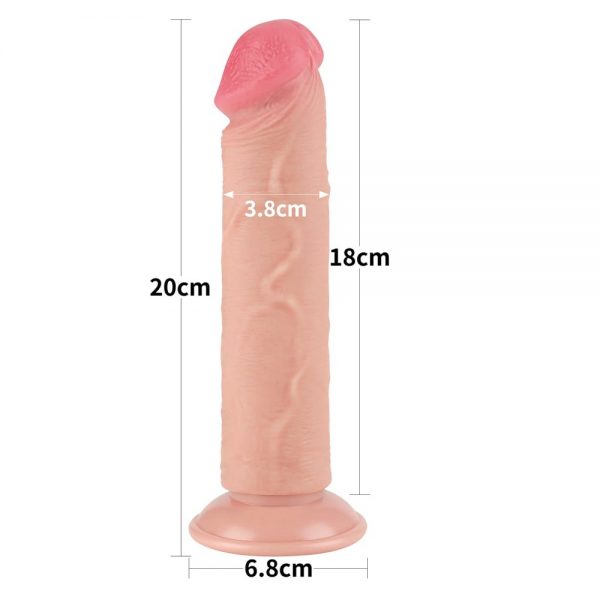 8'' Sliding Skin Dual Layer Dong Flesh II ViPstore.hu - Erotika Webáruház - Szexshop 3