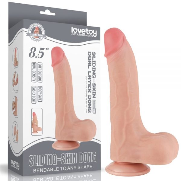 8.5'' Sliding Skin Dual Layer Dong Flesh II ViPstore.hu - Erotika Webáruház - Szexshop