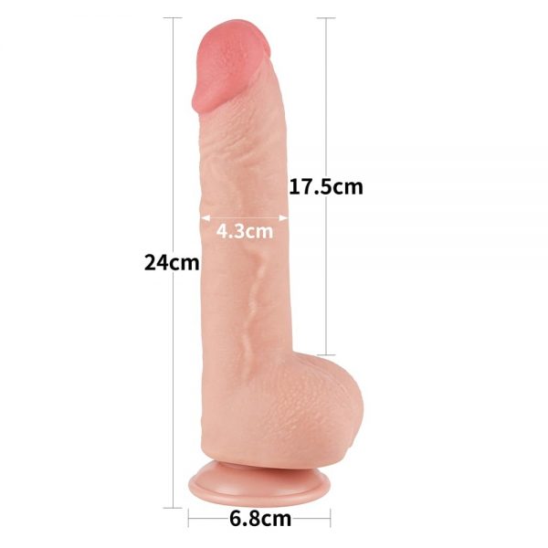 9.5'' Sliding Skin Dual Layer Dong Flesh ViPstore.hu - Erotika Webáruház - Szexshop 5