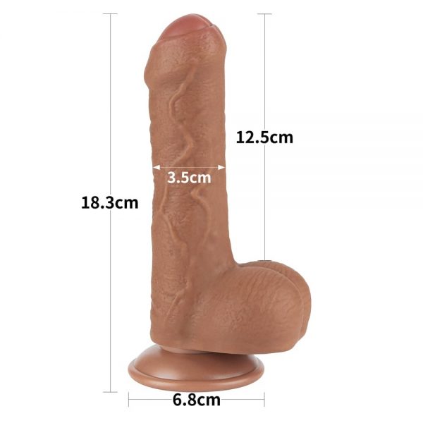 7'' Sliding Skin Dual Layer Dong Brown ViPstore.hu - Erotika Webáruház - Szexshop 5