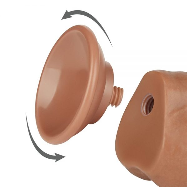 7.5'' Sliding Skin Dual Layer Dong Brown II ViPstore.hu - Erotika Webáruház - Szexshop 4