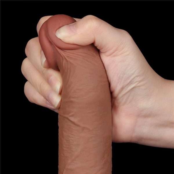 7.5'' Sliding Skin Dual Layer Dong Brown III ViPstore.hu - Erotika Webáruház - Szexshop 2