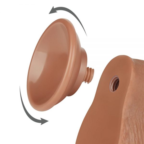7.5'' Sliding Skin Dual Layer Dong Brown III ViPstore.hu - Erotika Webáruház - Szexshop 4